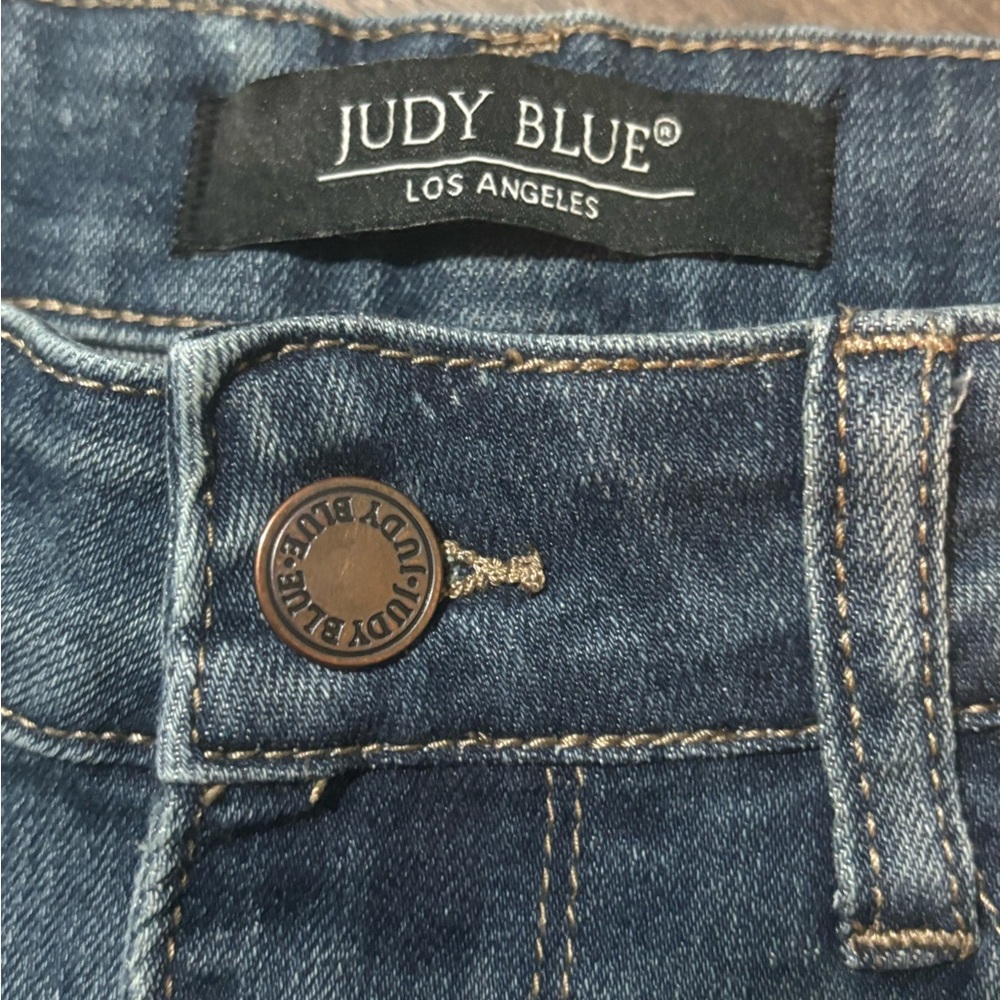 Judy Blue Women’s High Rise Distressed Boyfriend Jeans Blue Size 3/26 JB8617 - Picture 7 of 10